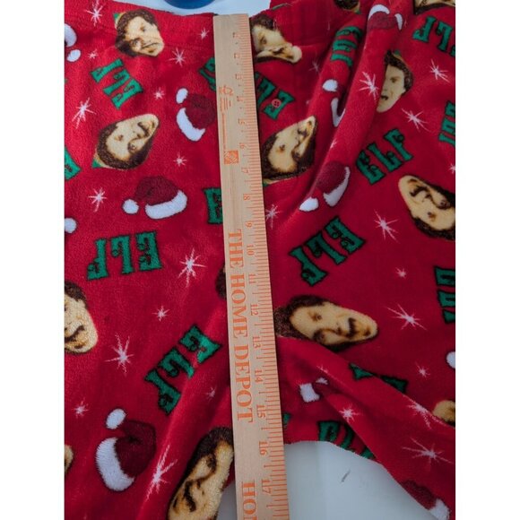 ELF the Movie Fleece Pajama Pants Mens 2XL Red Christmas Pull On Sleepwear - Picture 10 of 12